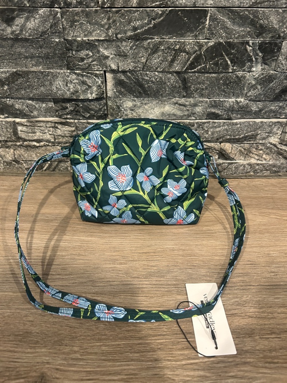 NWT Vera Bradley Floral Charlotte Stems Crossbody Camera Bag